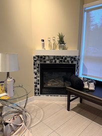 Fireplace in living room