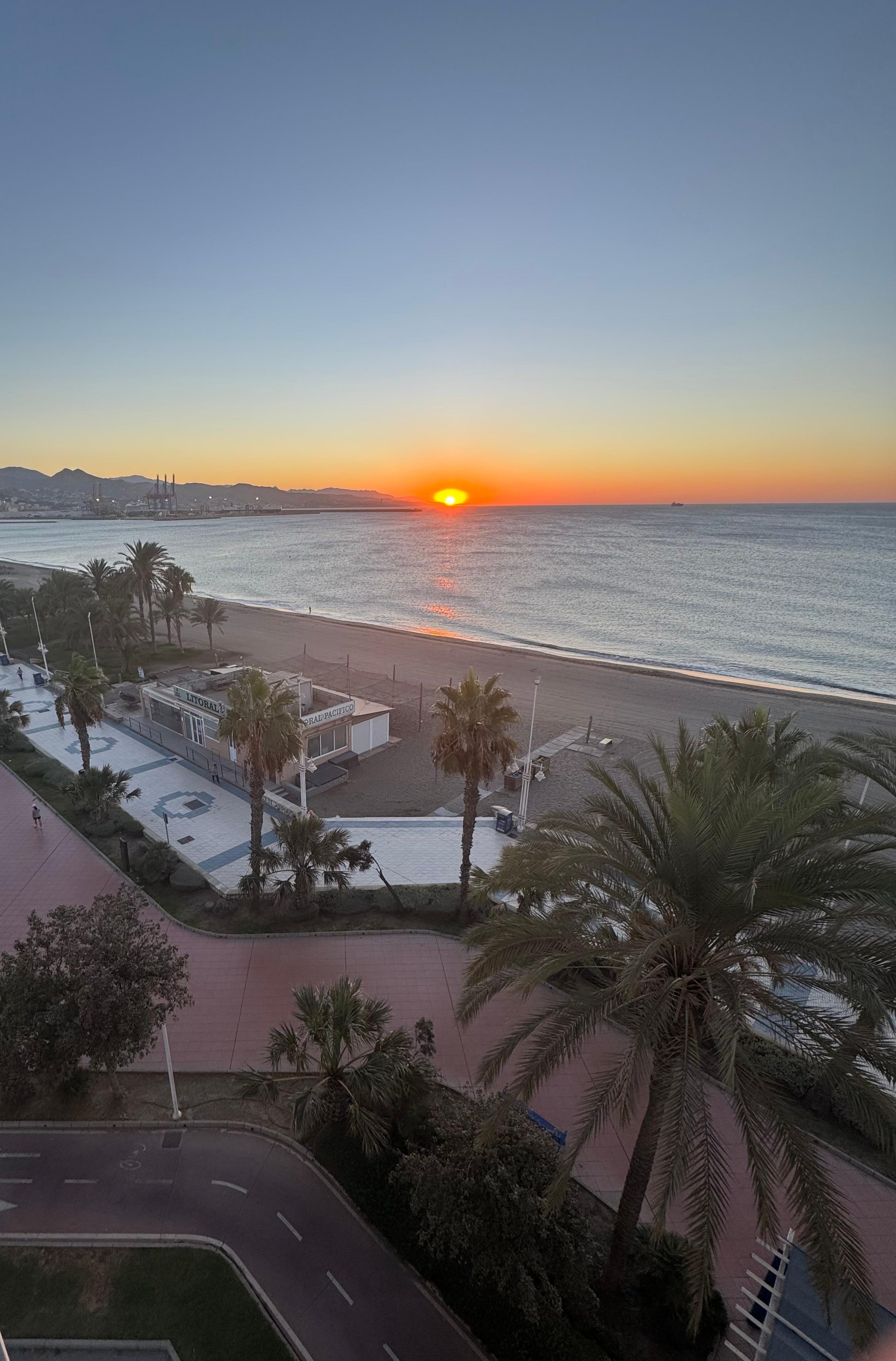 Sunrise from the balcony