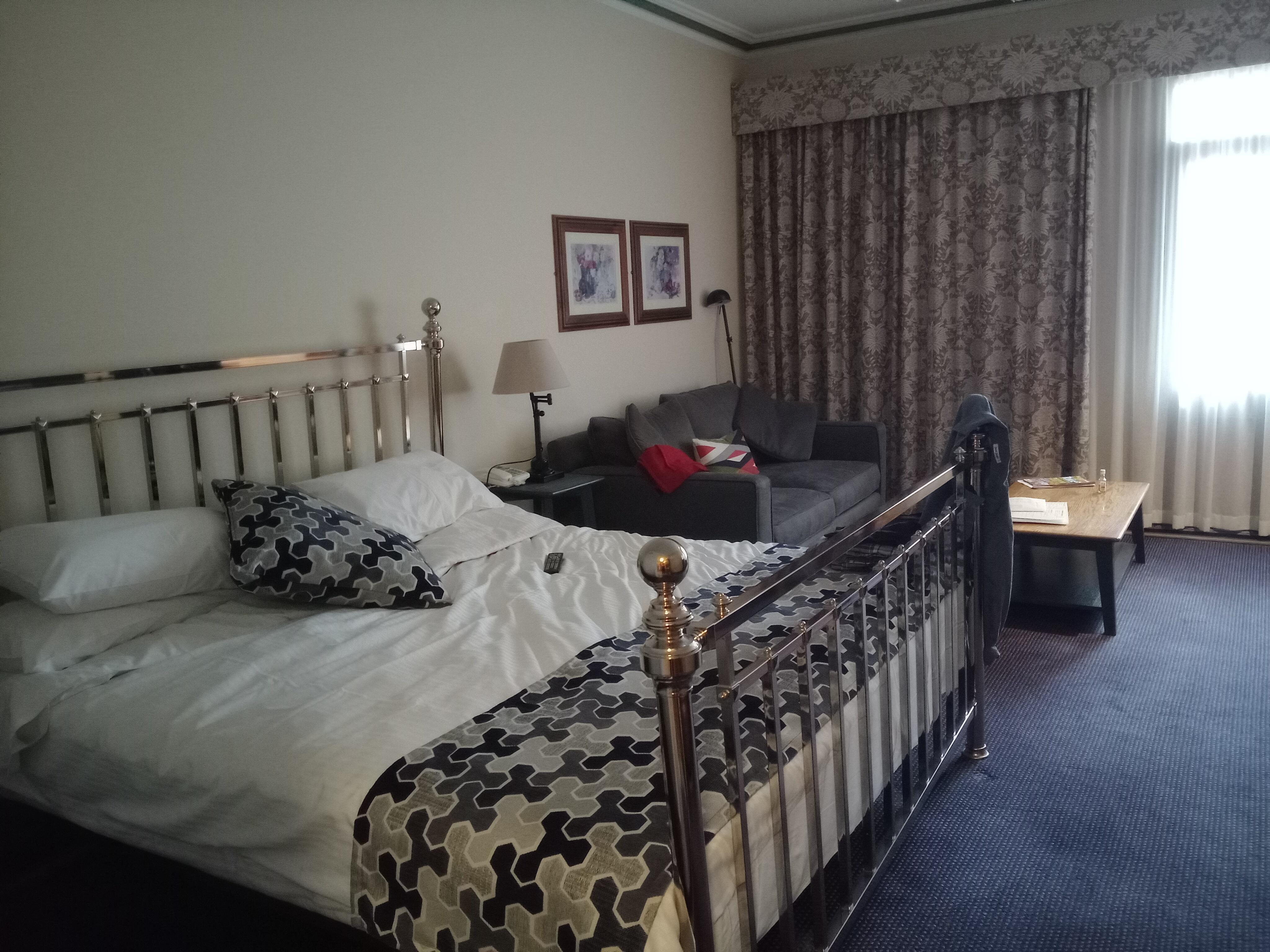 Large bed, very comfy.