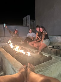 Back patio in the evening