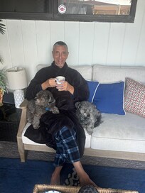 Ray the host and his cute pups