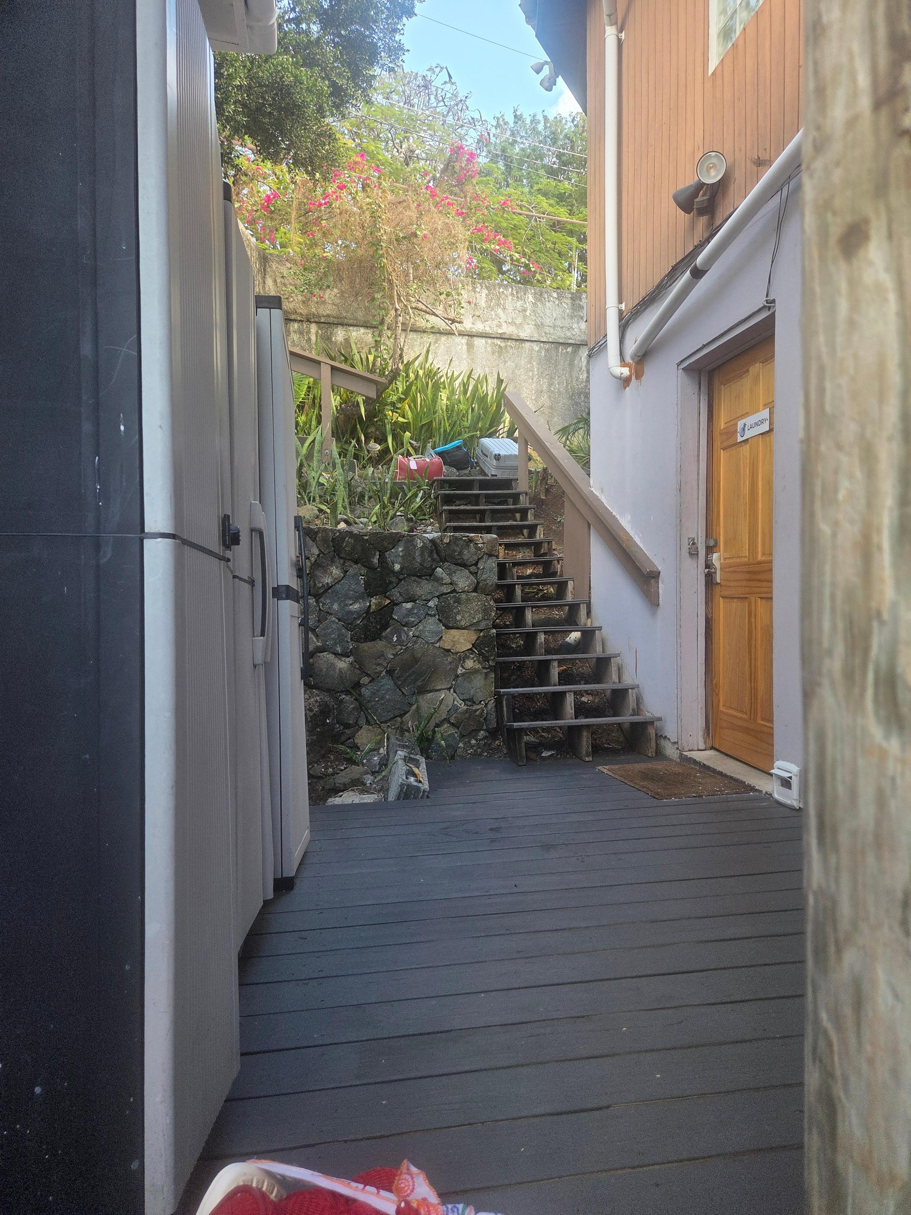 The steps were dangerous and hazardous. 