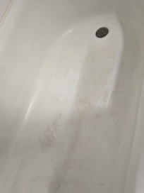 This was the bathtub...DISGUSTING. Over $200 to stay in this Dump on a Thursday night in Terre Haute Indiana. Haha. What a joke!! This hotel is trash
