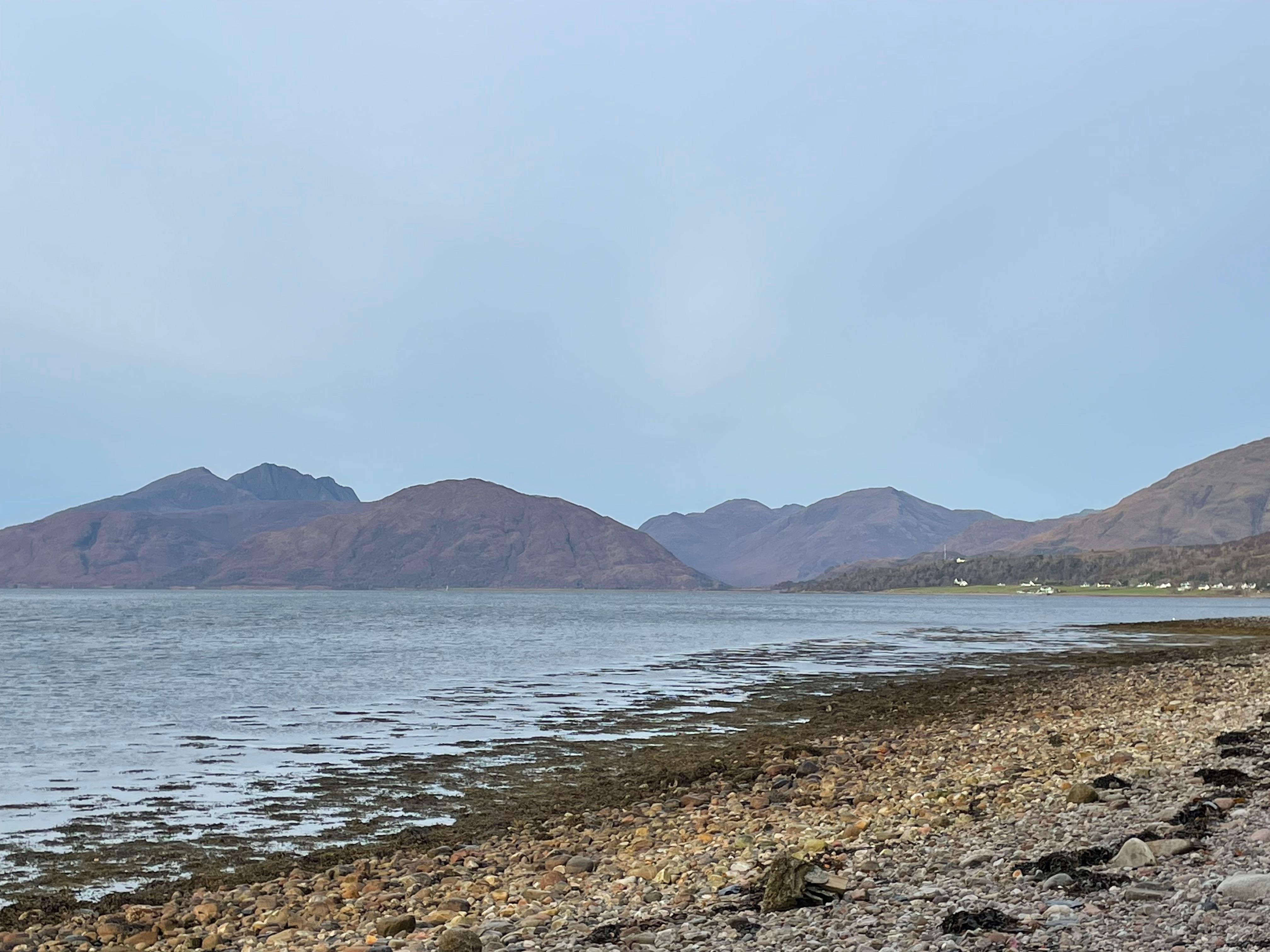 View from the loch beach