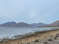 View from the loch beach