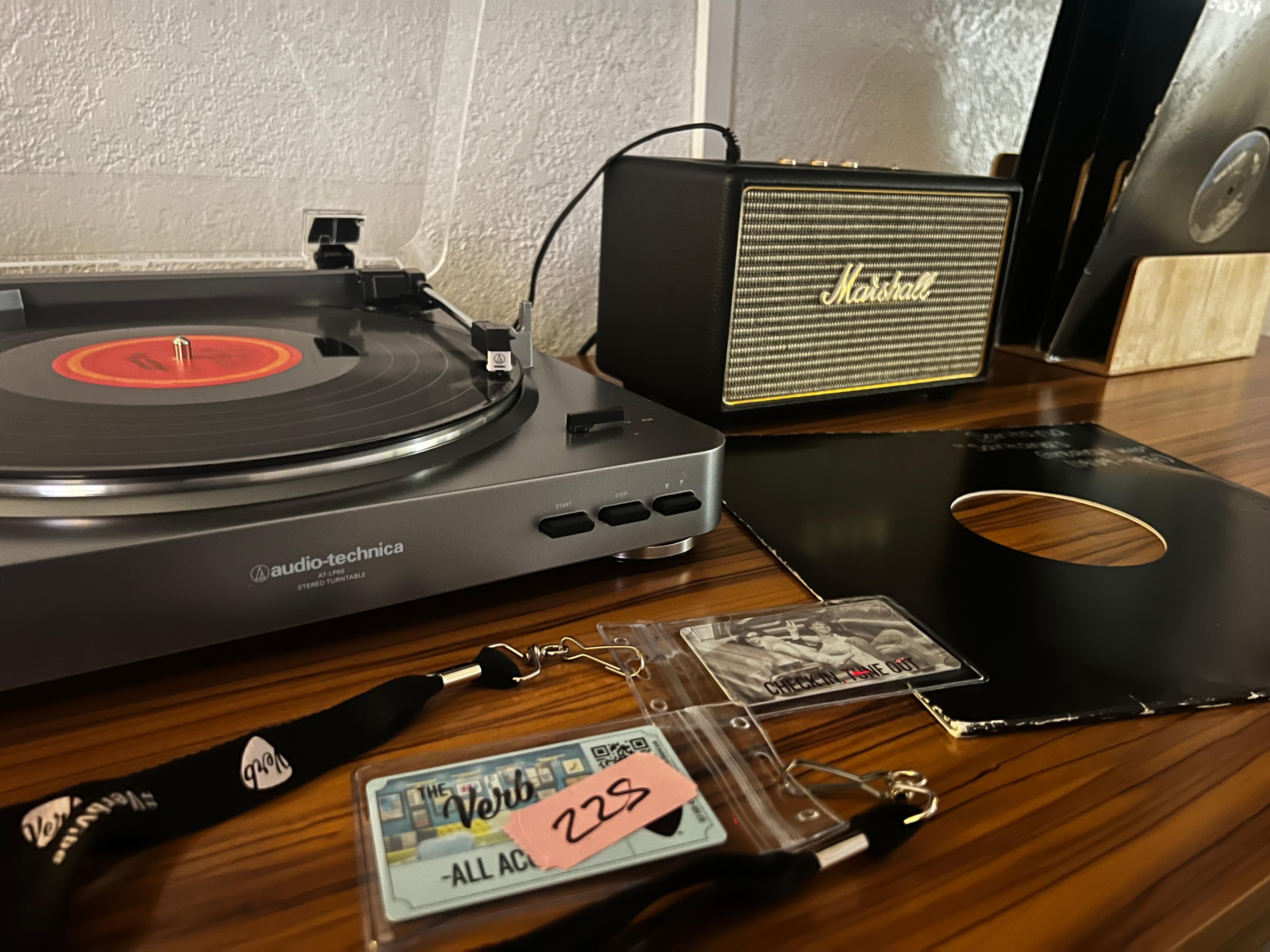 Rooms have record players and there is a library of records in the lobby with a great variety of old and new. 