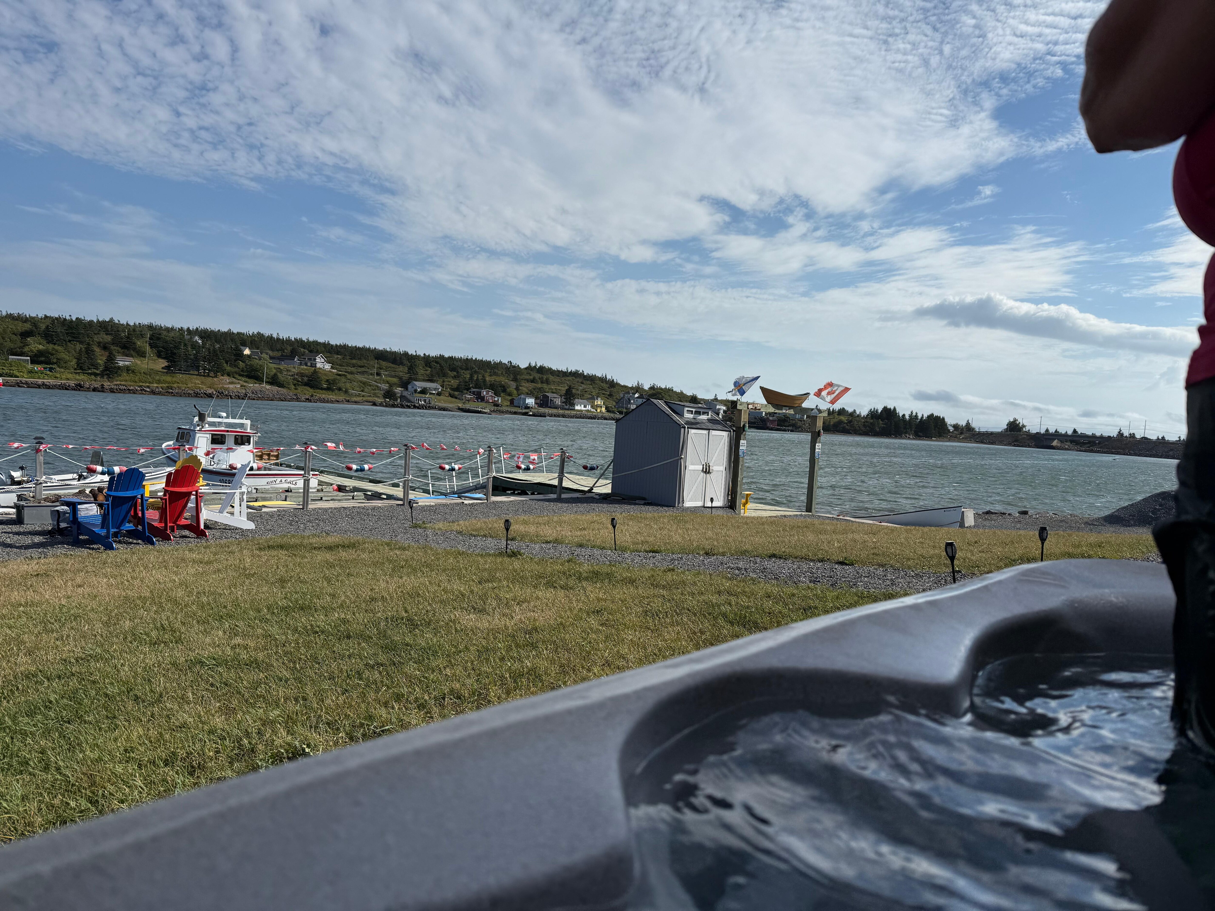 View from the hot tub
