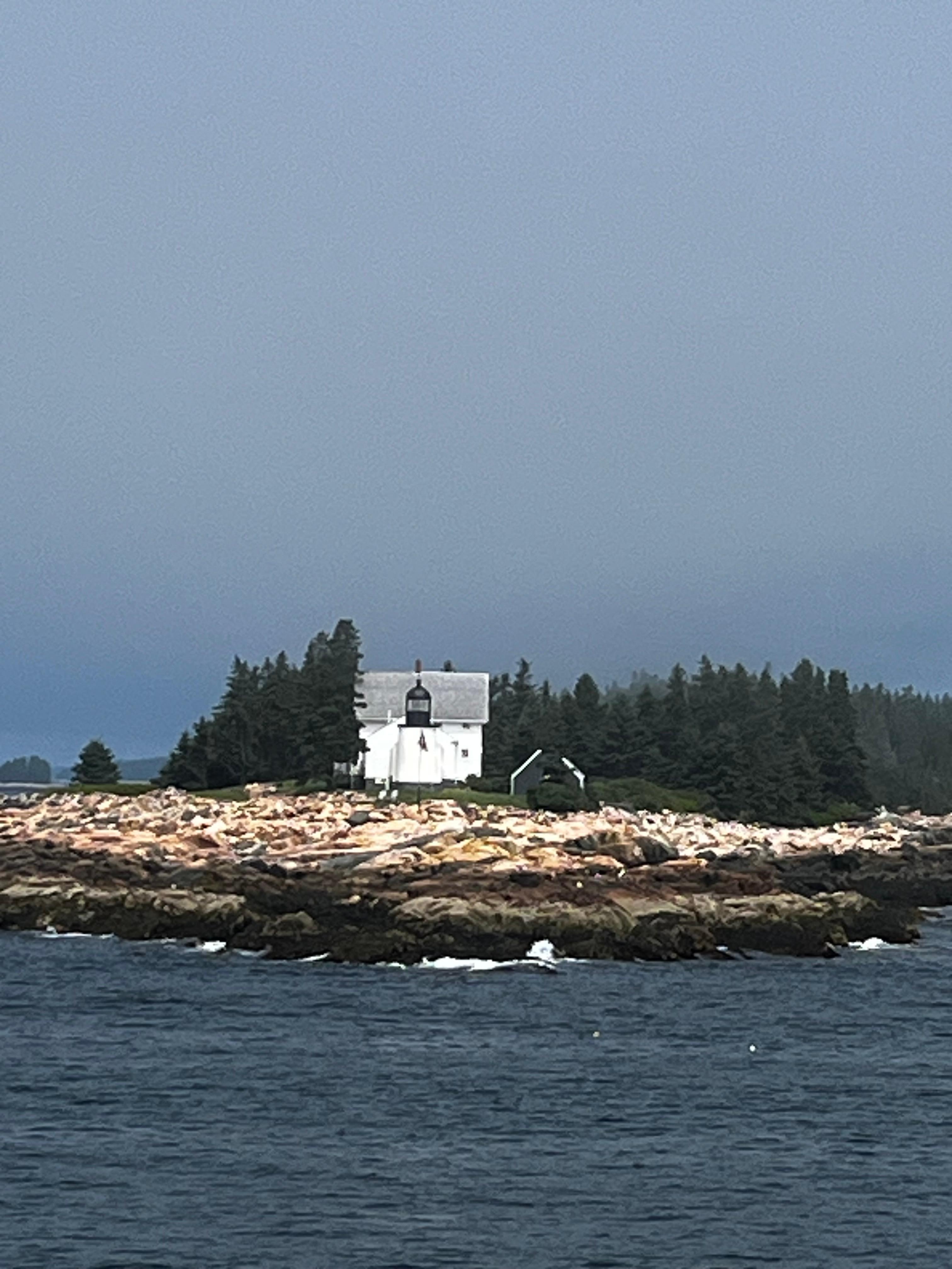 Lighthouse off the coast of Eagle Island