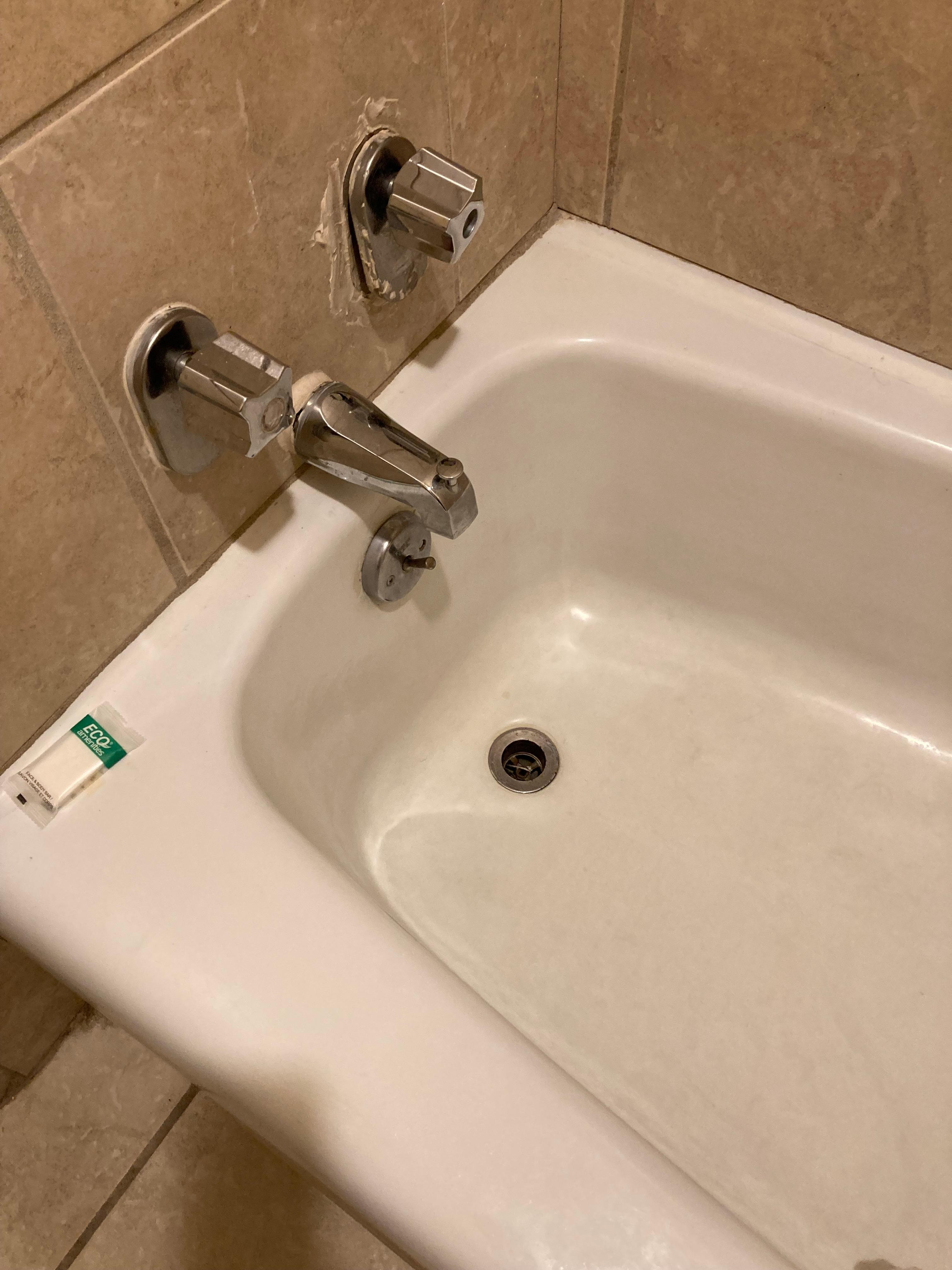 Look at the cold water dial. My dad said he was unable to turn on or adjust the temperature.