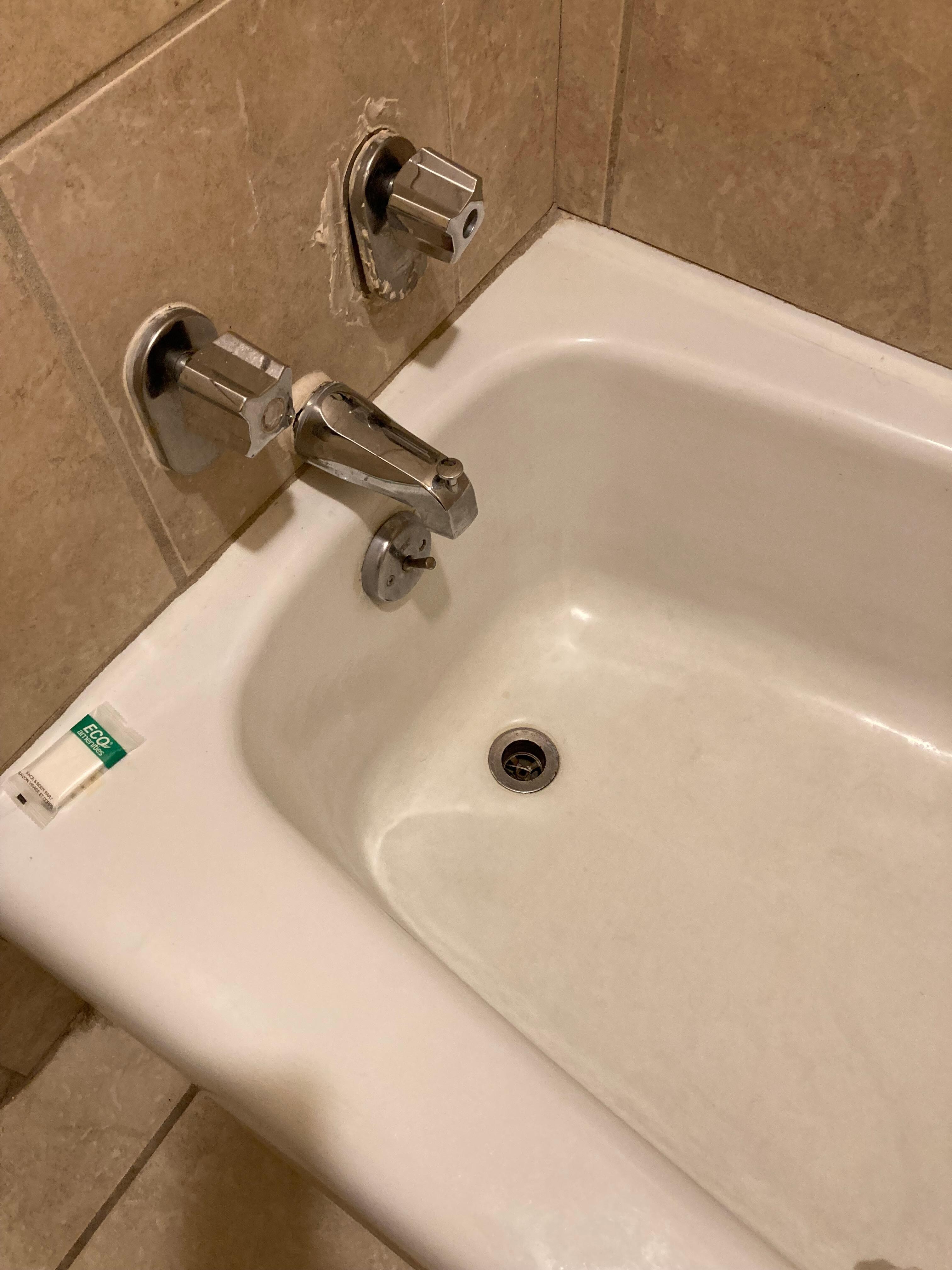 Look at the cold water dial. My dad said he was unable to turn on or adjust the temperature.