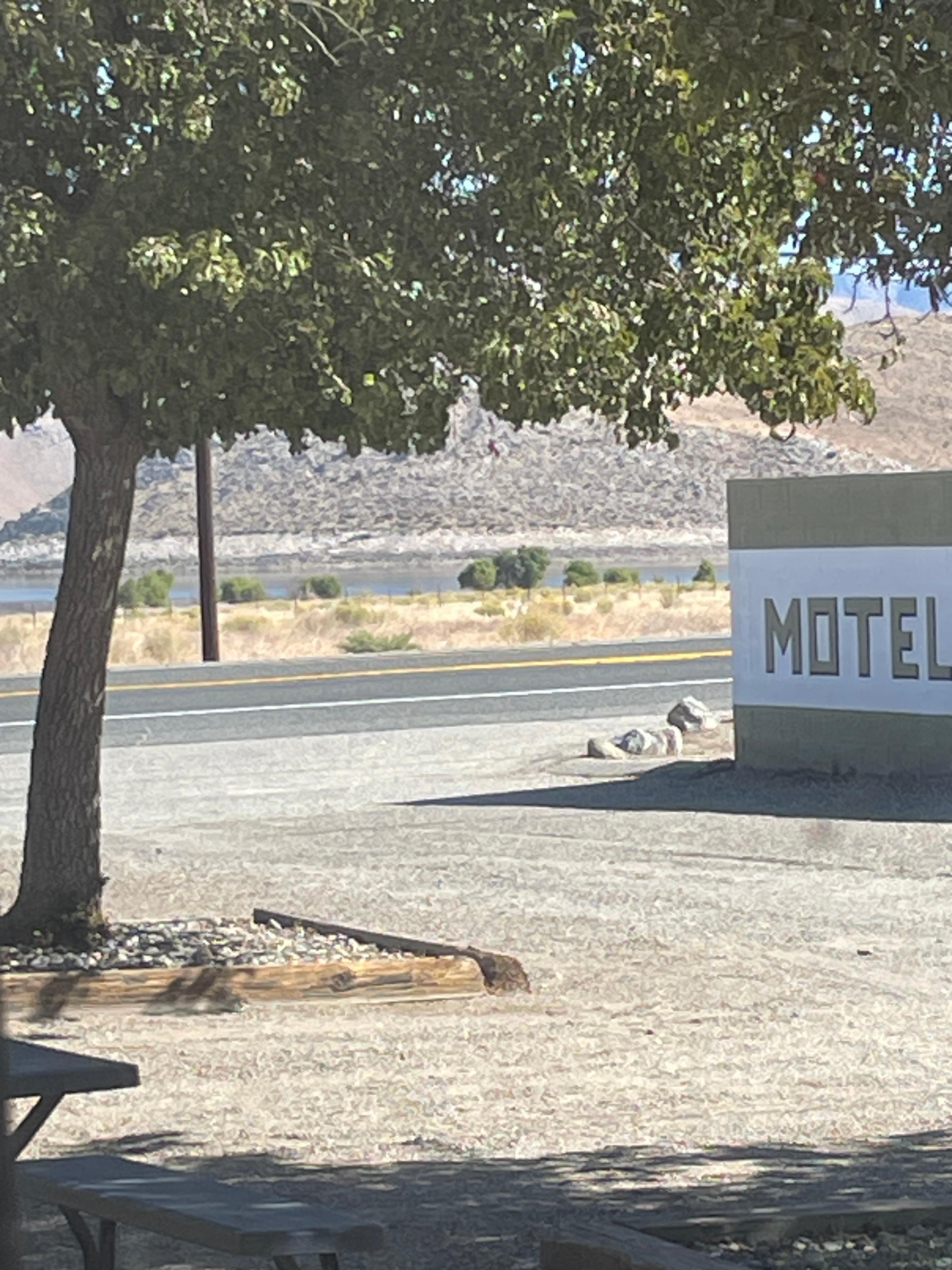 The lake is across the street