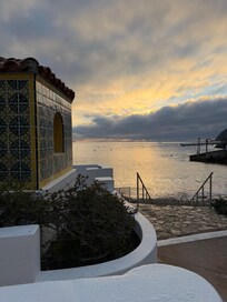 Sunrise from beach below the unit.