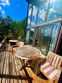 Main balcony, only 2 chairs and 1 table.