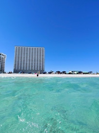 View from water to property