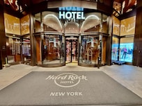 Entry door to the Hard Rock hotel