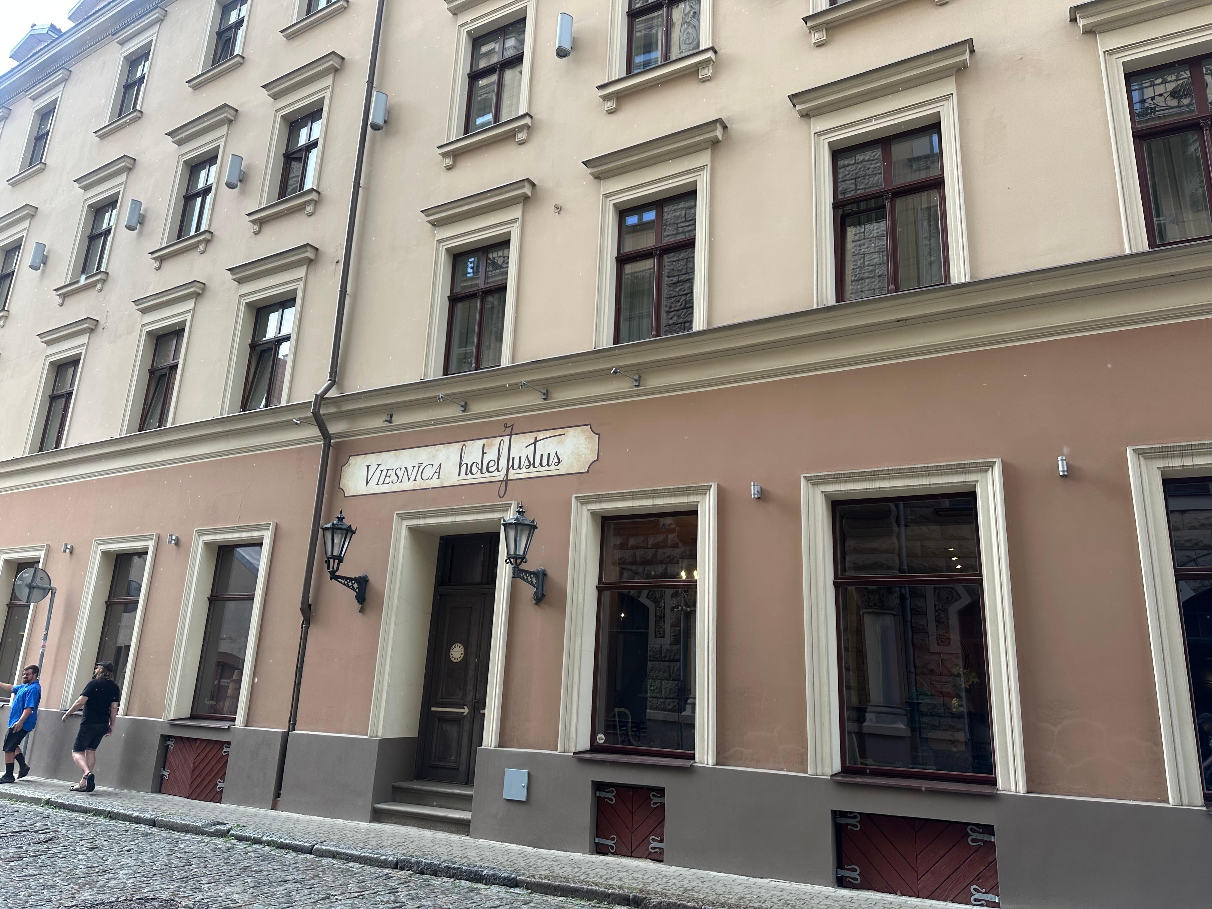 The side of the building 