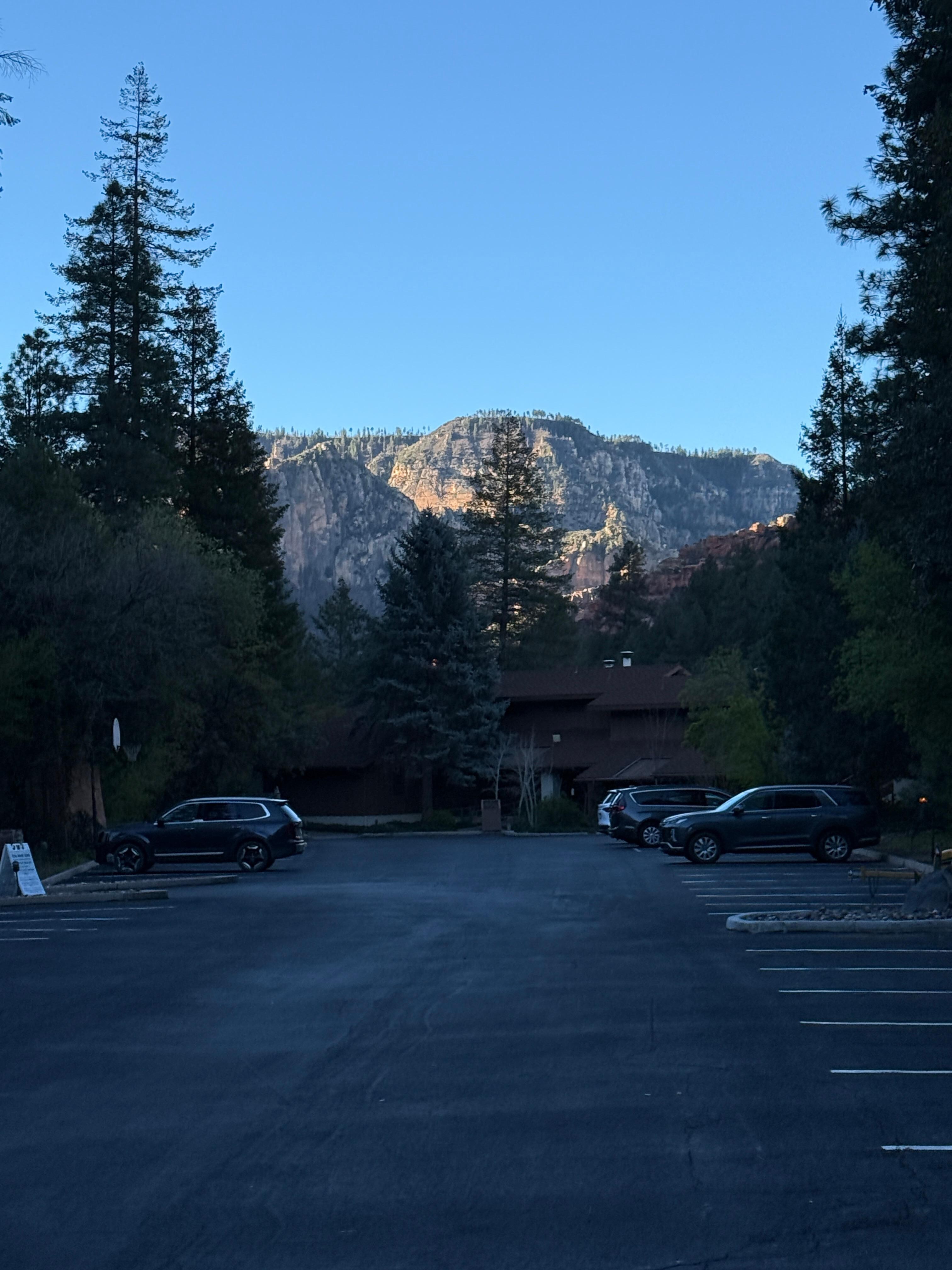 View from the parking lot… beautiful!