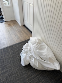 Outside our door at check in