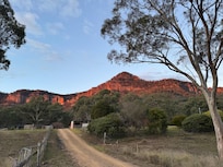 View from road onto property
