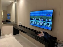Big tv with some channels but connection not very stable as it’s hangs alittle