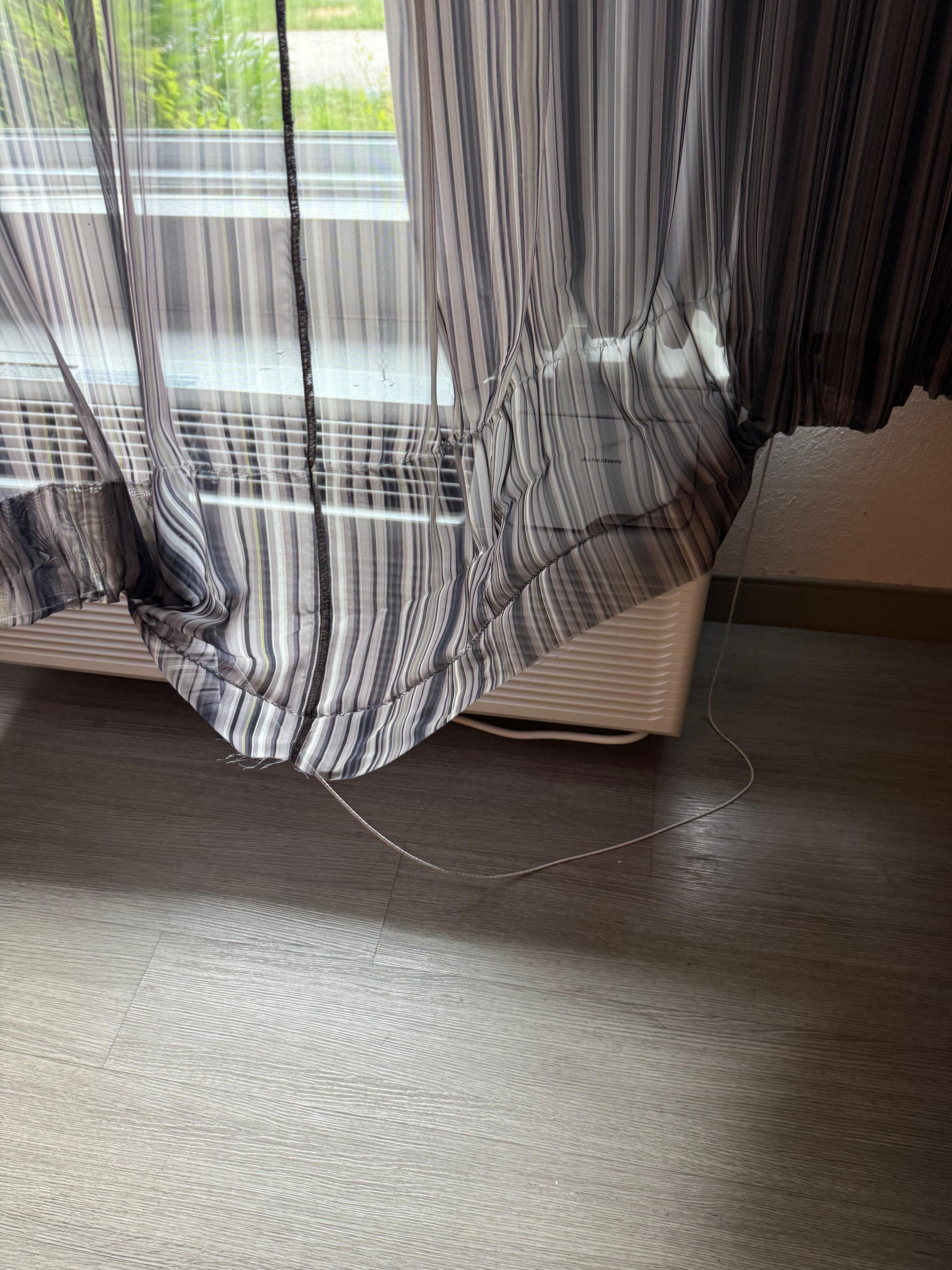 Ripped curtains