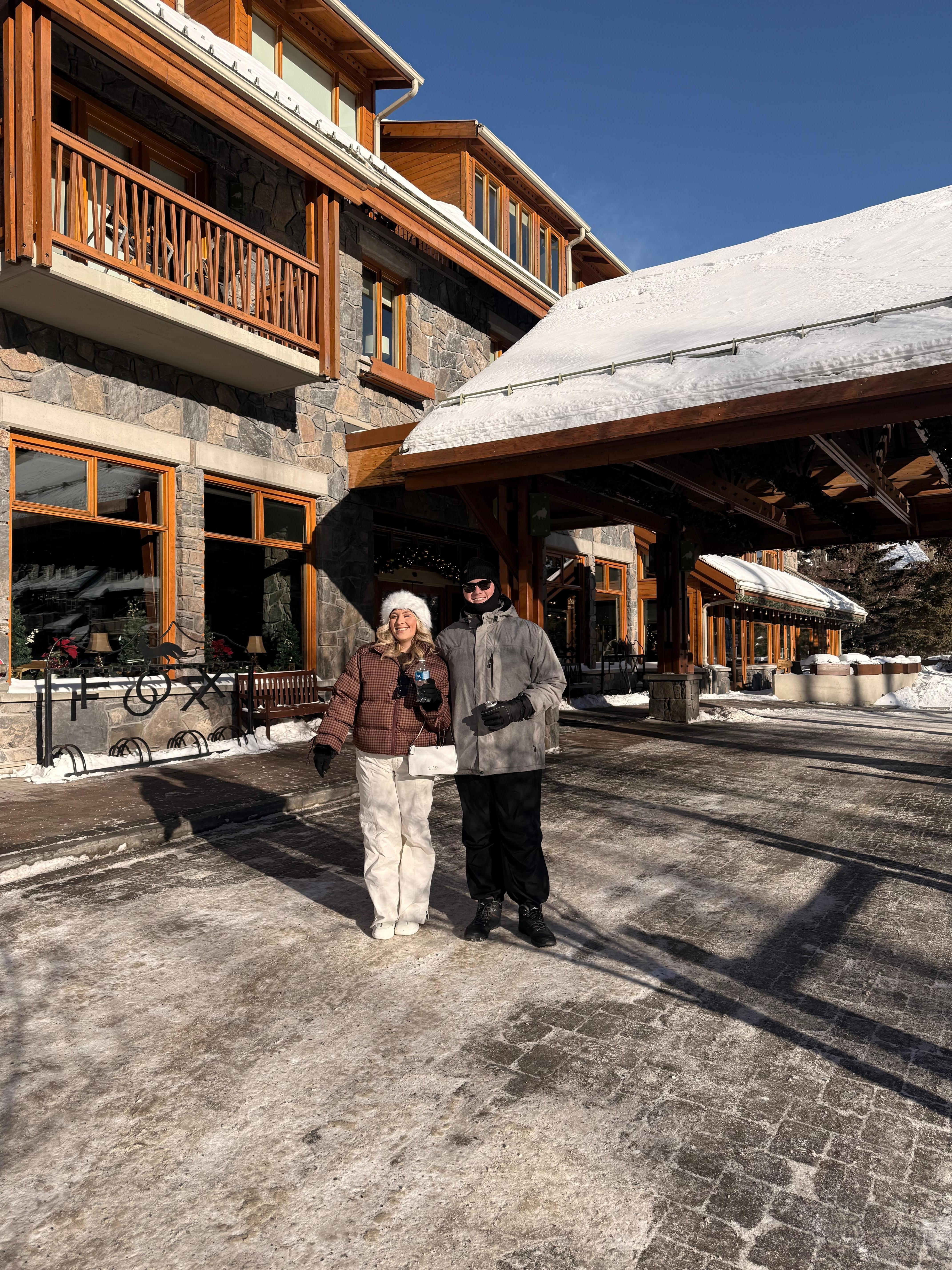 In front of The Fox!