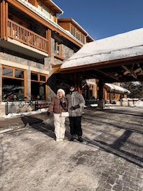 In front of The Fox!