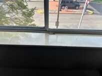 Cigarette on the window sill. Supposedly a 100% smoke free hotel.