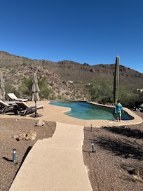 Gorgeous pool for relaxing and playing with kids.
