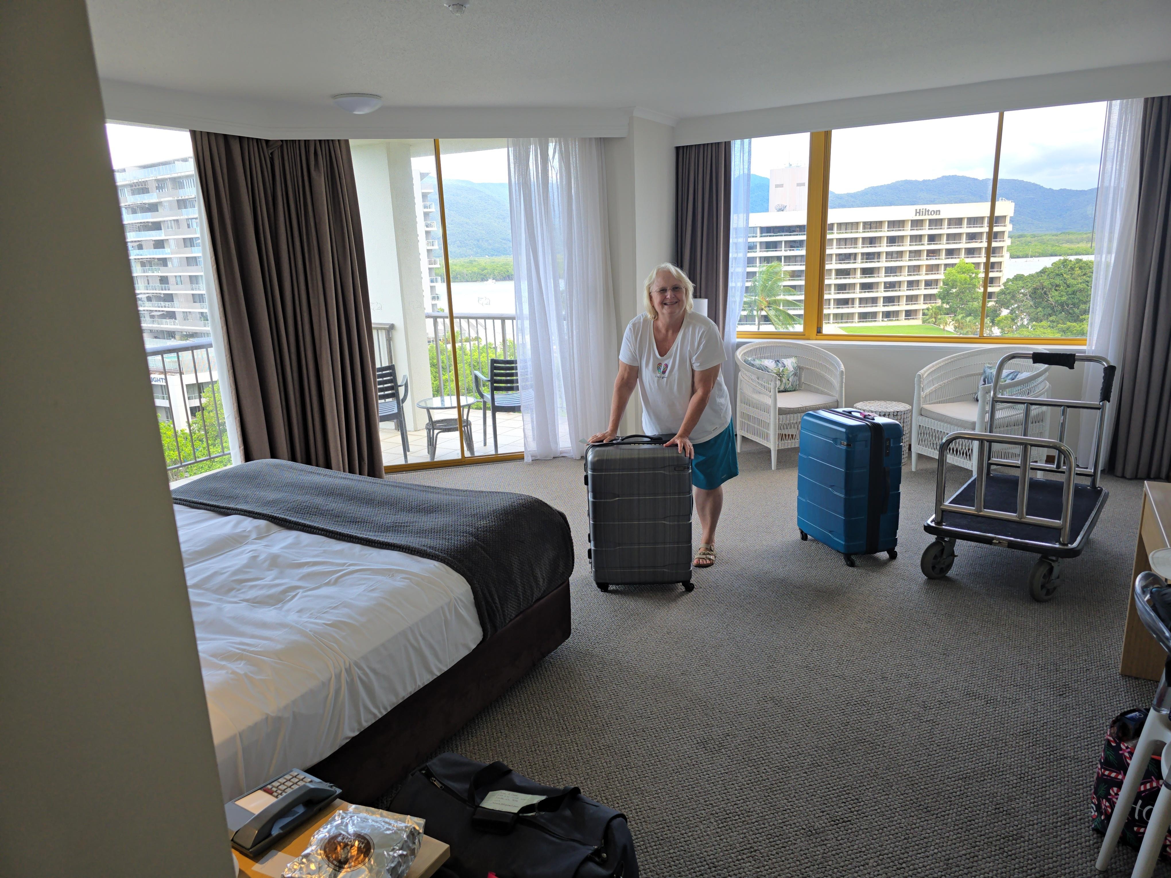 Looking over to tour center and view of lania