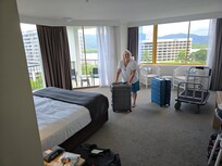 Looking over to tour center and view of lania