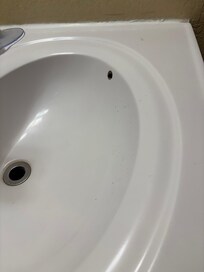 Dried toothpaste