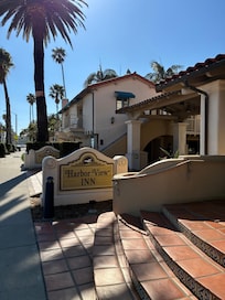 Entrance is across from the beach