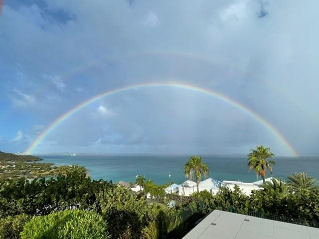 rainbow morning view