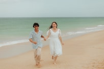 The beach right outside the house!