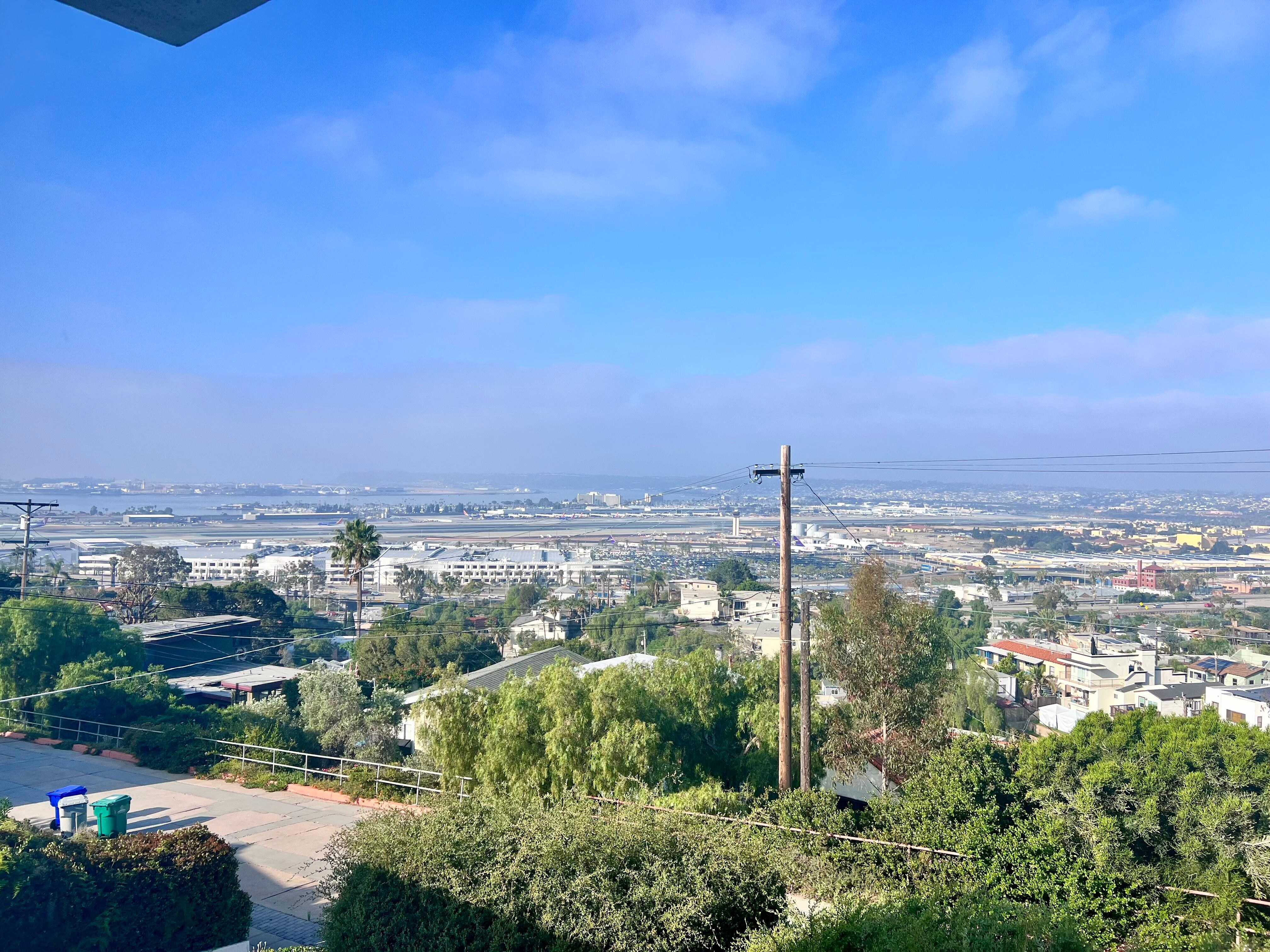 View during the day. 