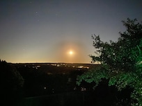 Moonrise from the front porch