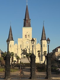 The beautiful cathedral a few blocks from the hotel.