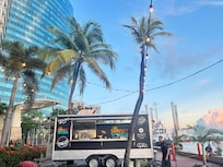 Food truck at the hotel
