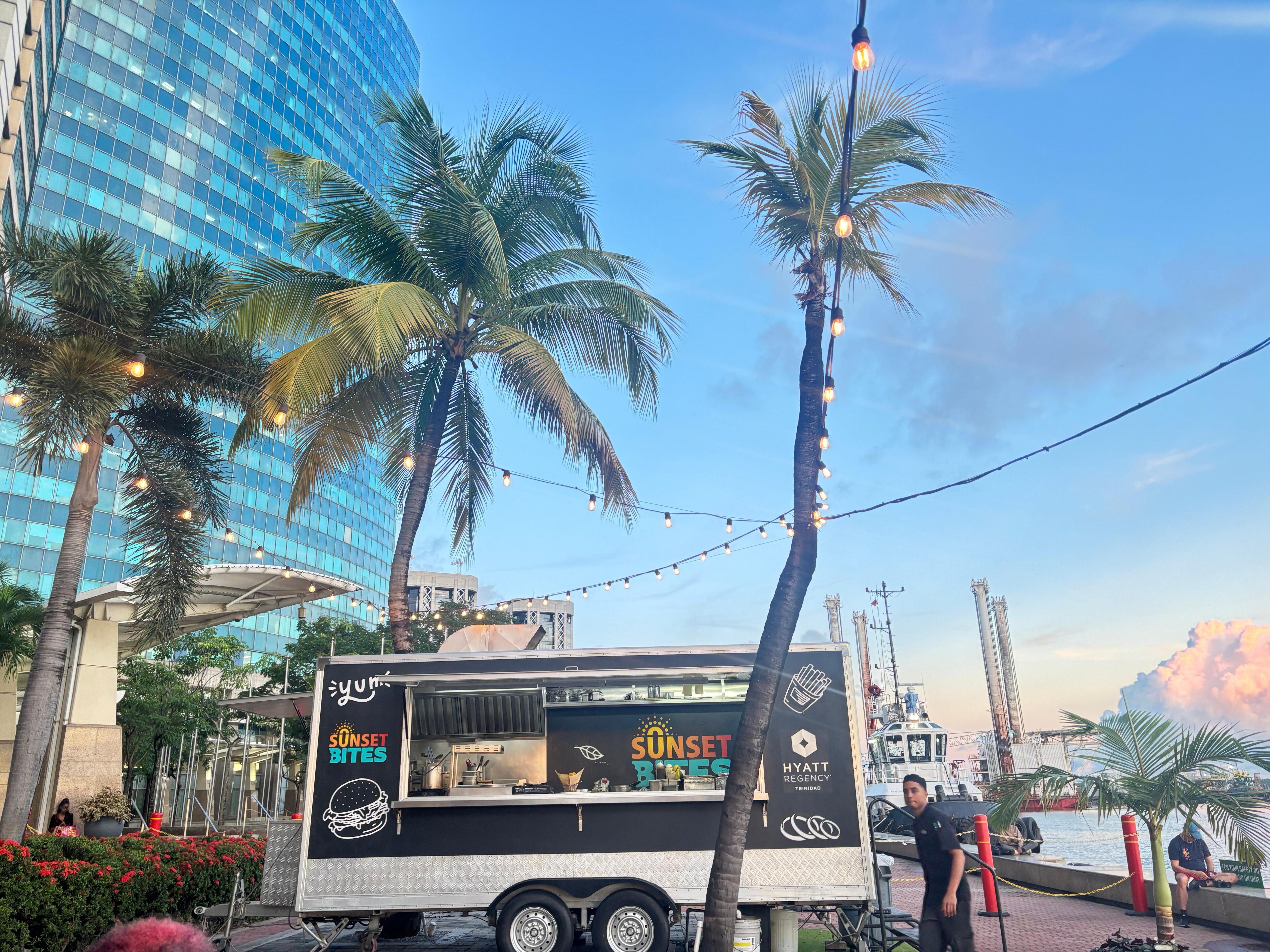 Food truck at the hotel 