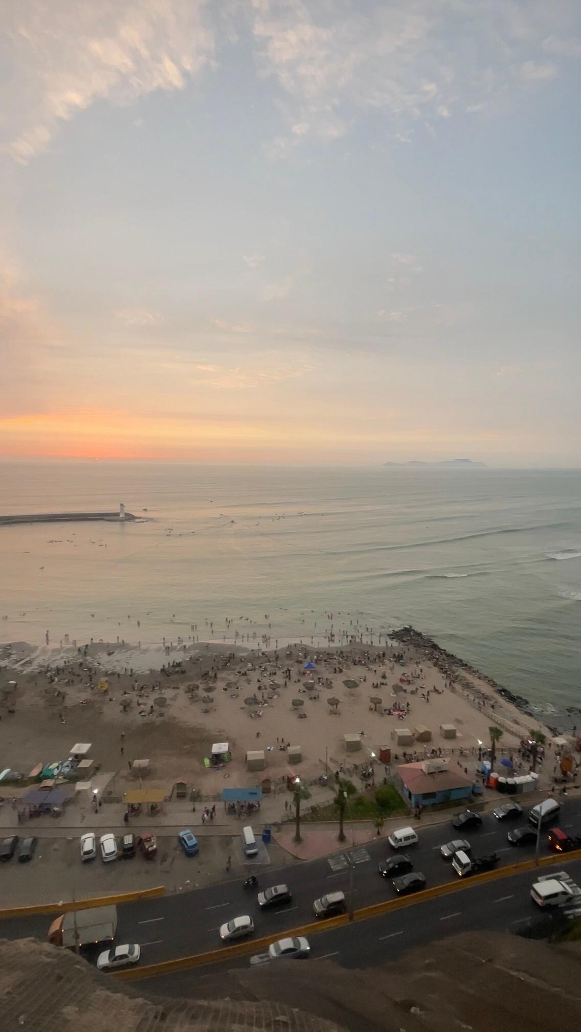 The breathtaking beach view steps away from apartment 