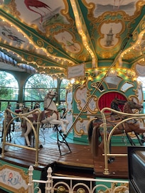 Merry go round inside hotel, free!