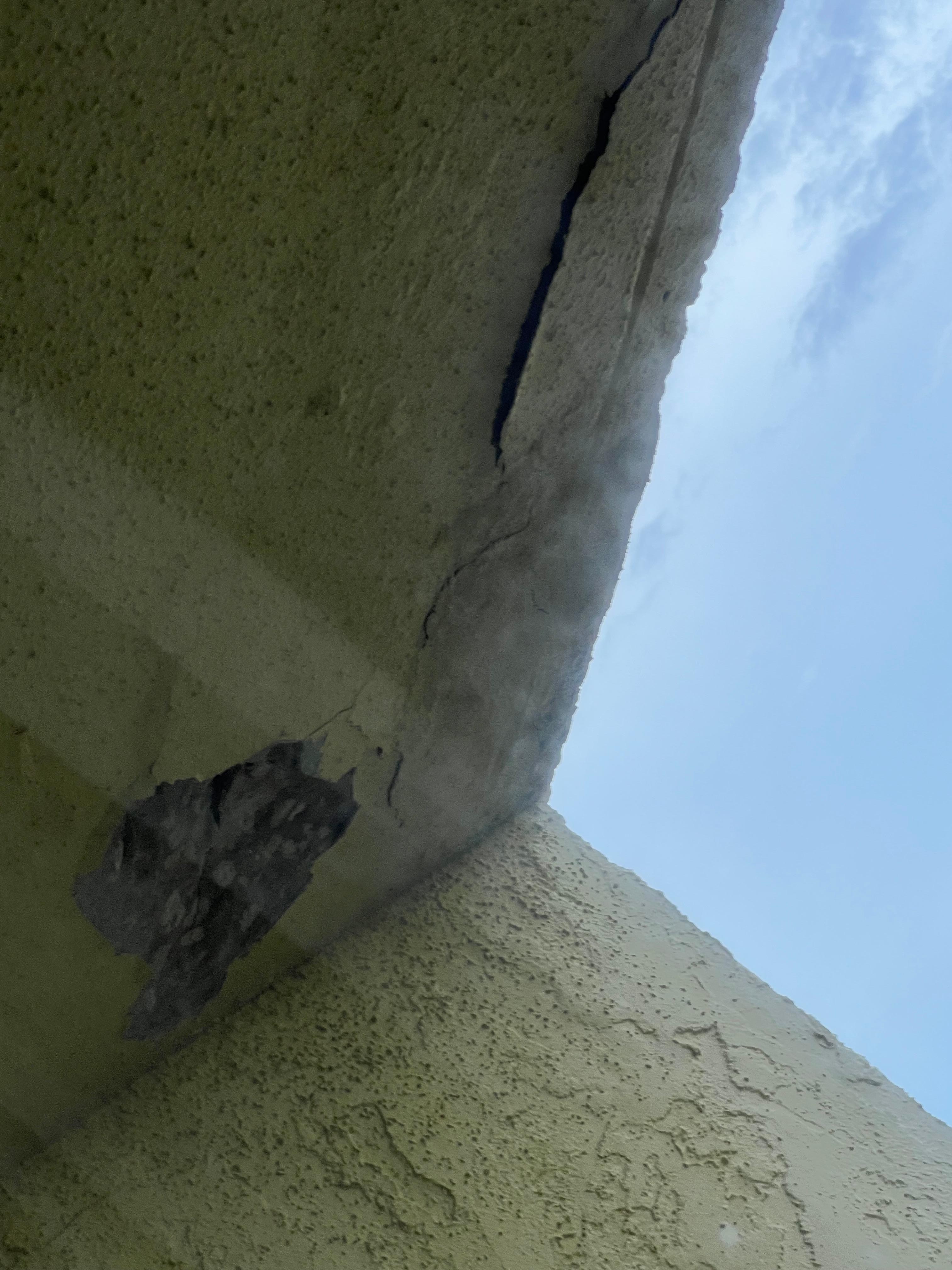 Hole in concrete