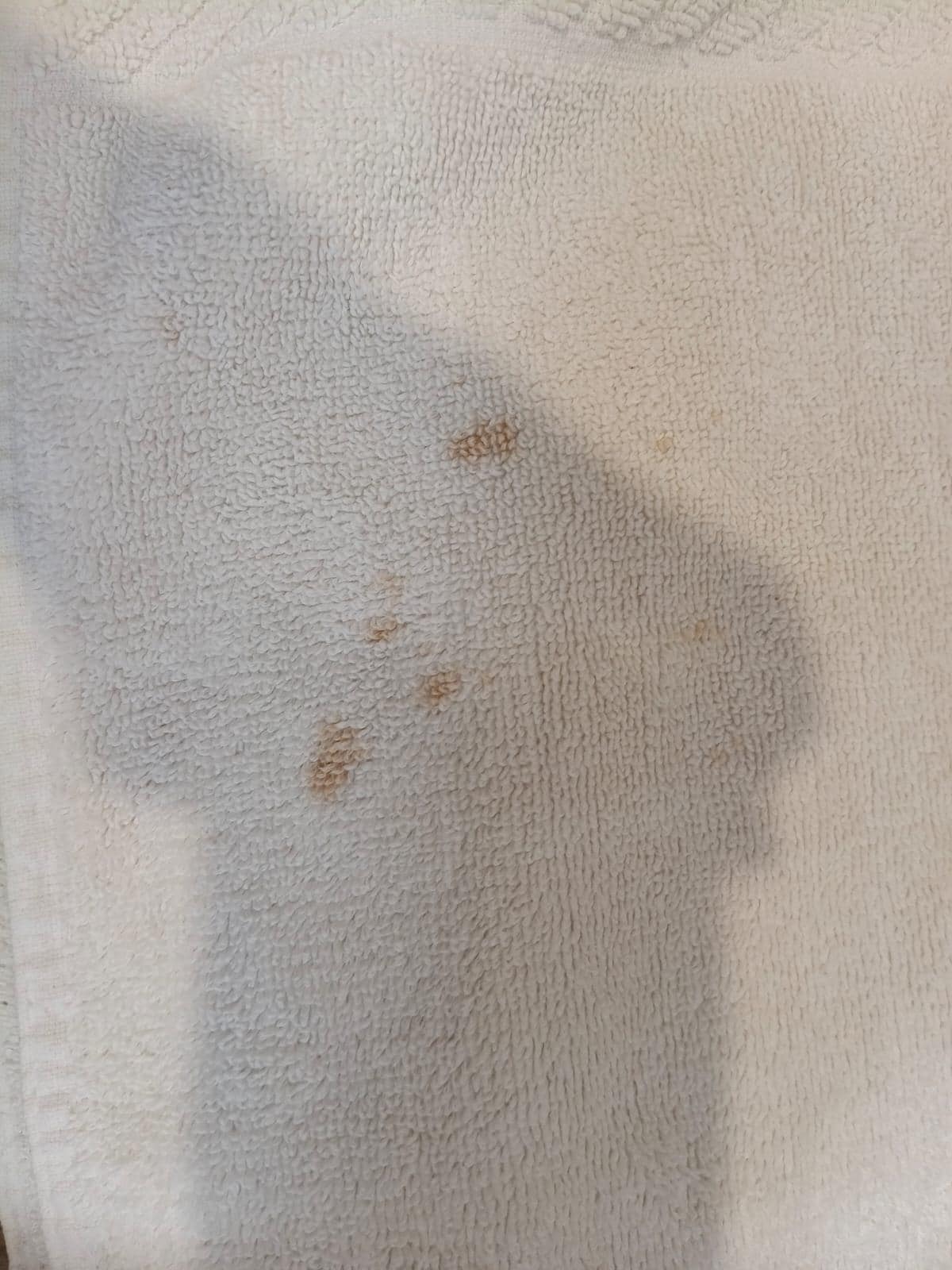 Stained floor rugs