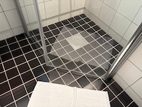 Water can seeps out of the shower area which I don’t like. Maybe should close up the gap so water won’t seep out.