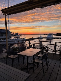 Sunrise from the breakfast area.
