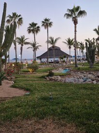 View from hotel to beach