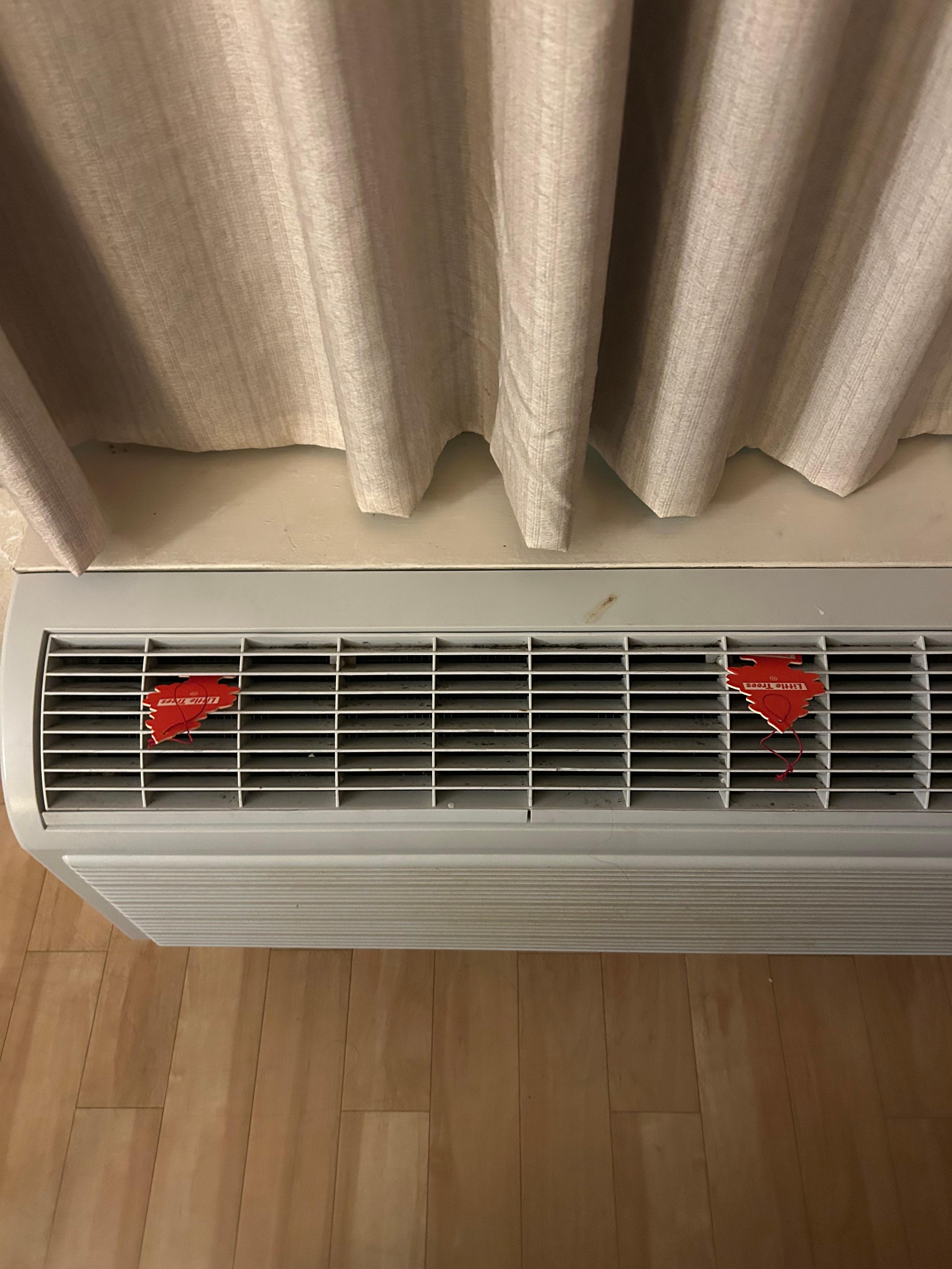 these are the car fresheners that we had to purchase to make the room smell a little bit better