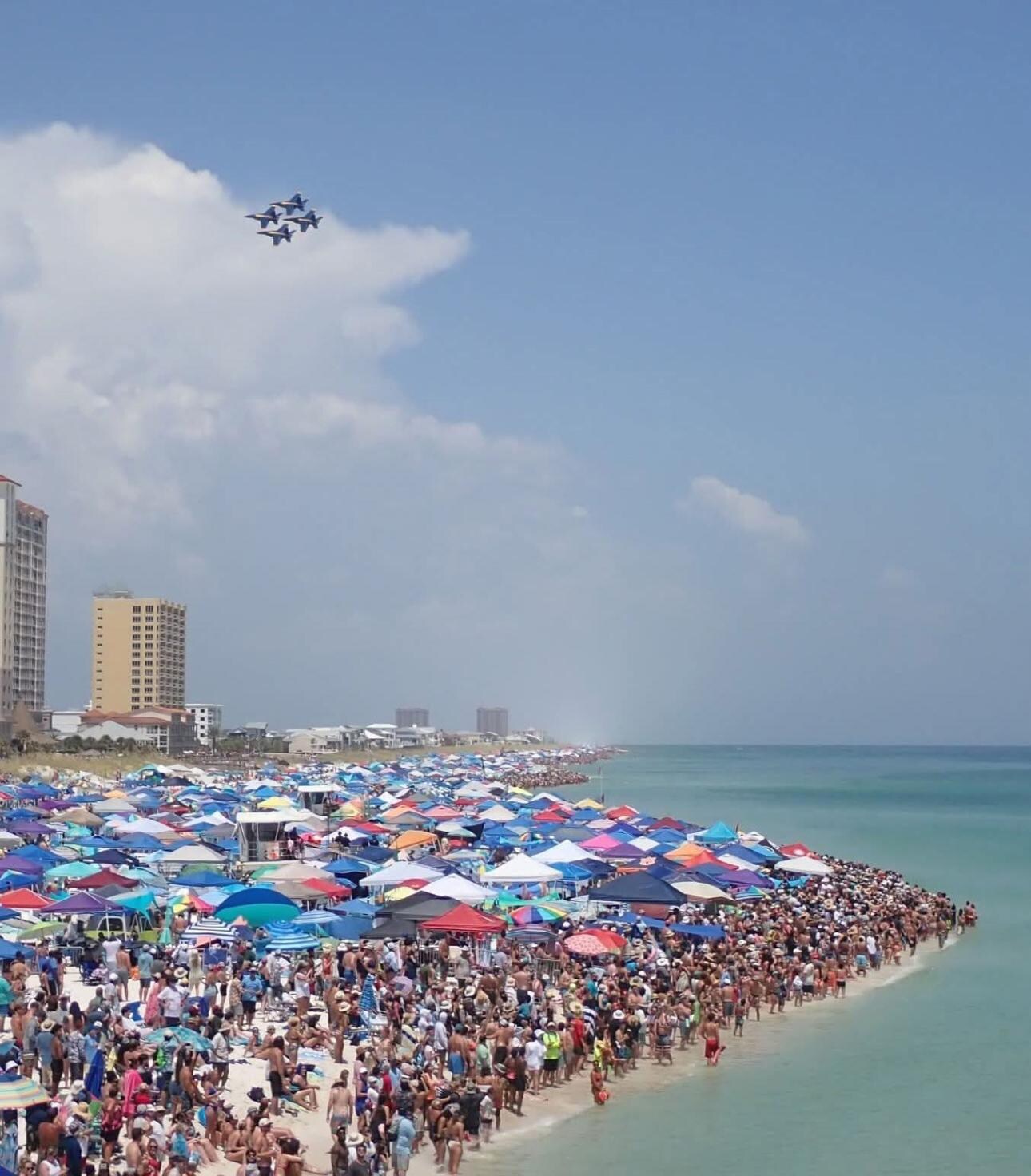 Condi is pictured here on the left… this picture was taken from the pier