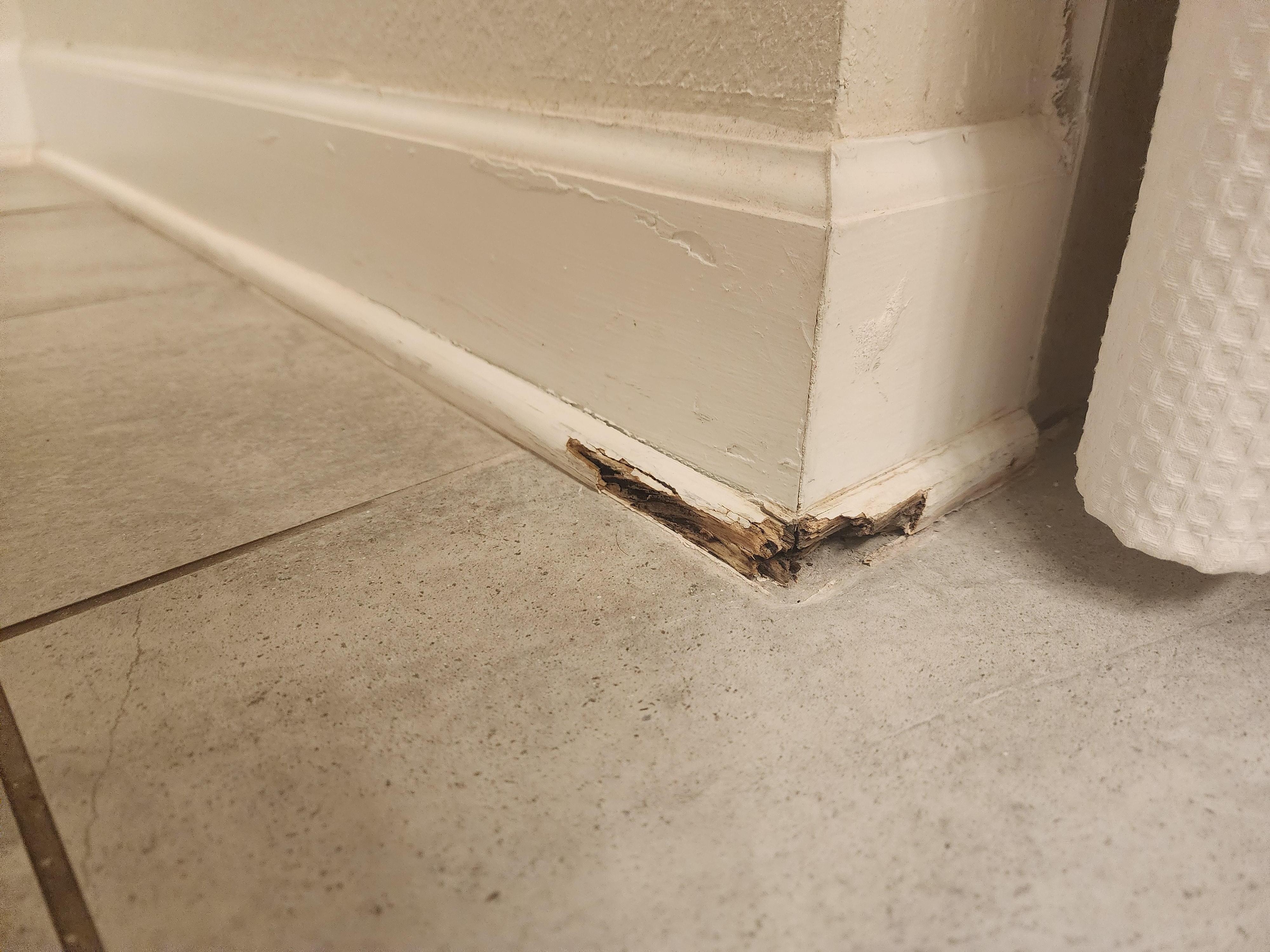 Master bathroom base board
